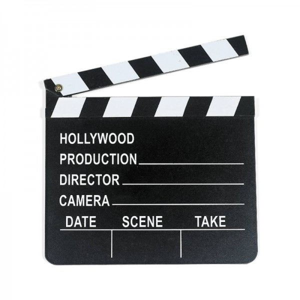 Filmklappe Hollywood Regieklappe 12 Stück